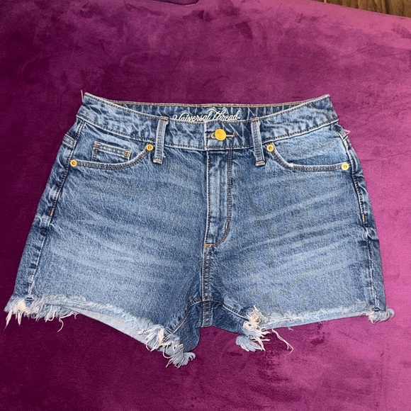 Universal Thread Pants - Universal Thread Women Distressed Blue Jean Denim Cutoff Shorts Highrise Shortie
